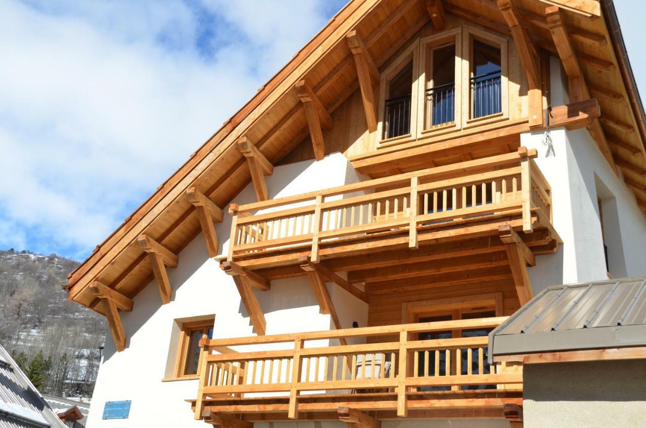 Le Gabion, Luxueux Appartement Avec Sauna, Serre Chevalier Vallee Saint-Chaffrey Luaran gambar