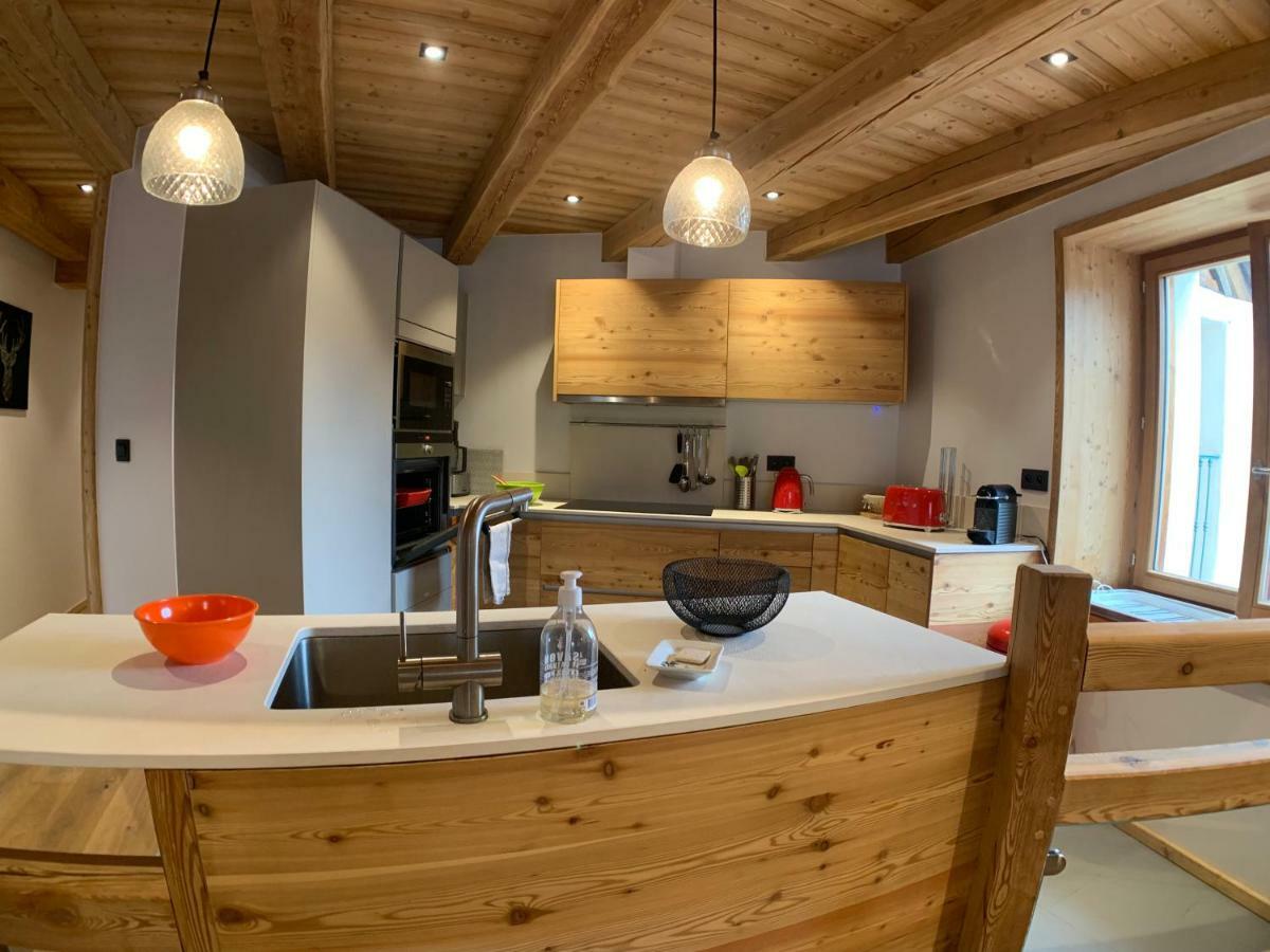 Le Gabion, Luxueux Appartement Avec Sauna, Serre Chevalier Vallee Saint-Chaffrey Luaran gambar