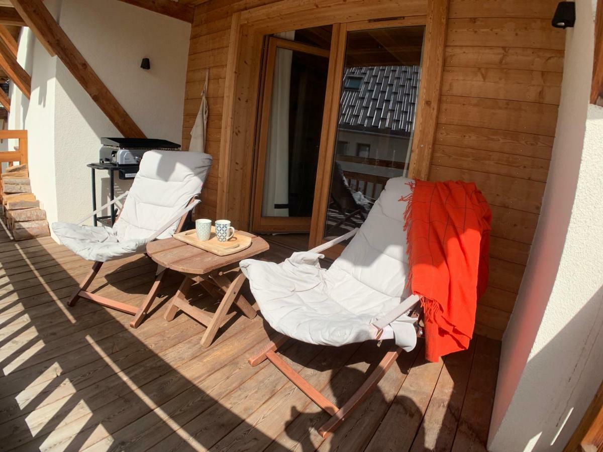 Le Gabion, Luxueux Appartement Avec Sauna, Serre Chevalier Vallee Saint-Chaffrey Luaran gambar