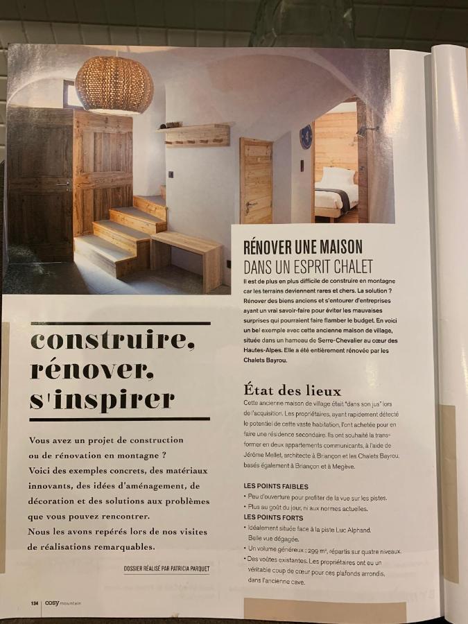 Le Gabion, Luxueux Appartement Avec Sauna, Serre Chevalier Vallee Saint-Chaffrey Luaran gambar
